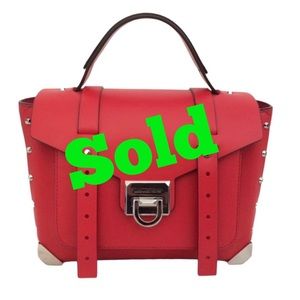 Michael Kors Bag Manhattan Medium Size Purse Red